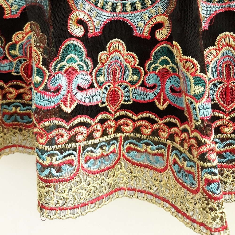 Forever 21 Tulle Embroidered Skirt - Picture 3 of 6